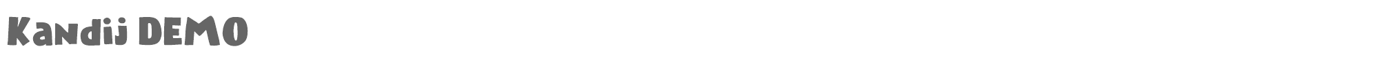 Kandij Kandij DEMO.otf font preview